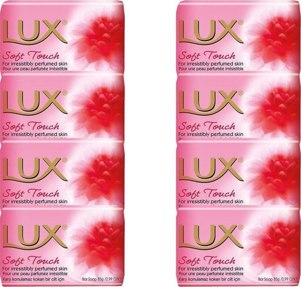LUX 8 Ad. Lüx Sabun Pembe80 Gr. Soft Touch - Image 1
