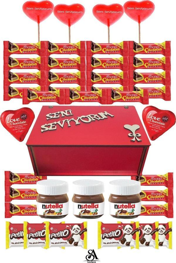 Nutella Özel Kutulu Hediyelik Çikolata Paketi 41 Parça. - Image 1