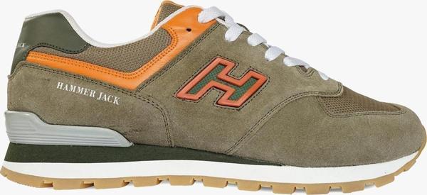 Hammer Jack Chile Hakiki Deri Haki Turuncu Erkek Spor Ayakkabı - Image 1