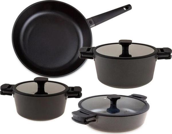Jumbo Black Cook 7 Parça Döküm Tencere Seti - Image 1