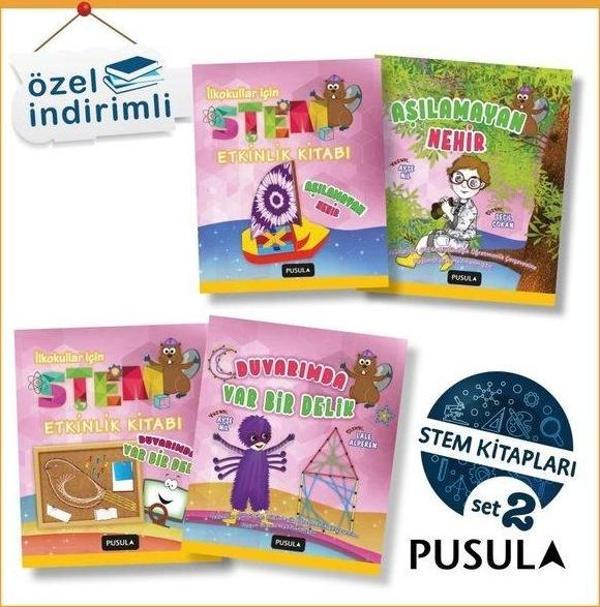 Pusula - İlkokullar İçin STEM Seti 2 - 4 Kitap Takım - Pusula Yayıncılık - Image 1
