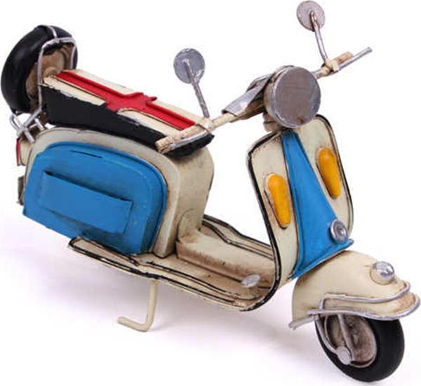 Eskitilmiş Dekoratif Metal Scooter 1204e-2997ss Model-M199-3 - Image 1