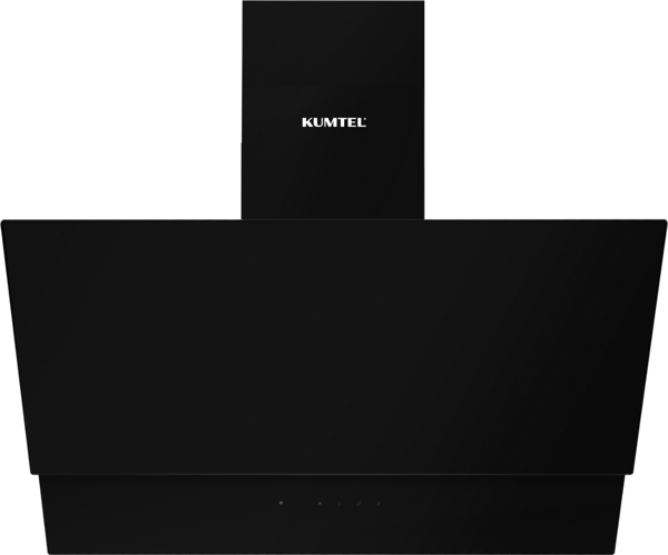 Kumtel Siyah Dokunmatik Cam Davlumbaz DA6-895 - Image 1