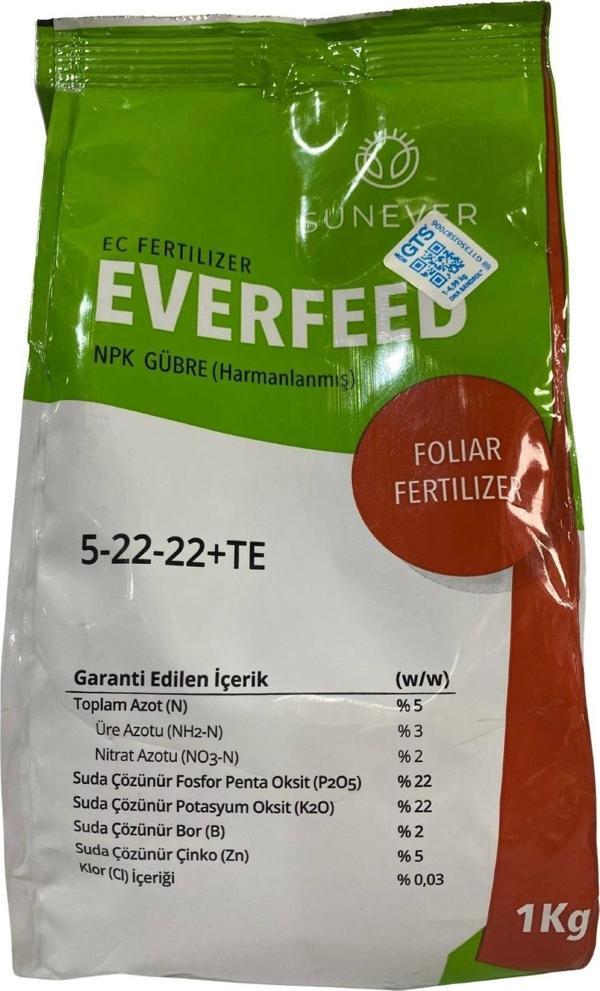 Everfeed Npk Gübre 5-22-22+TE 1 Kg - Image 1