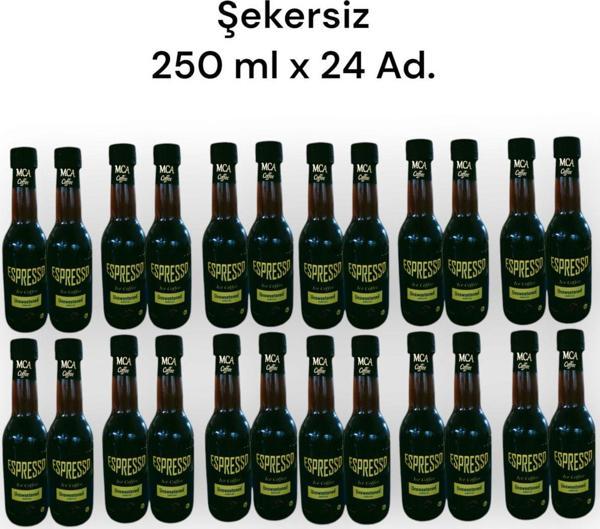 Mca Coffee Espresso Soğuk Kahve (Şekersi̇Z) 250 Ml X 24 Adet - Image 1