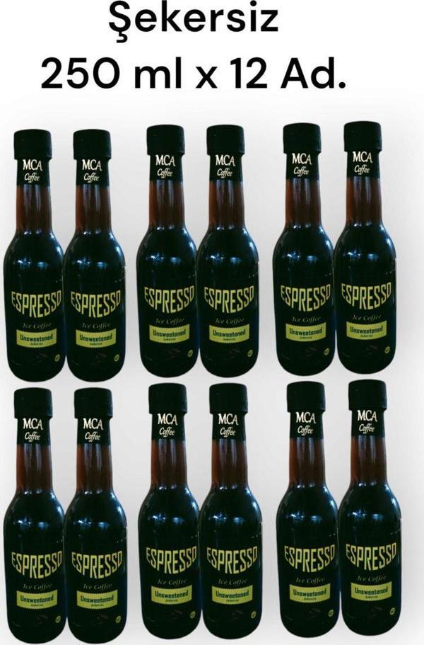 Mca Coffee Espresso Soğuk Kahve (Şekersi̇Z) 250 Mlx12 Adet - Image 1