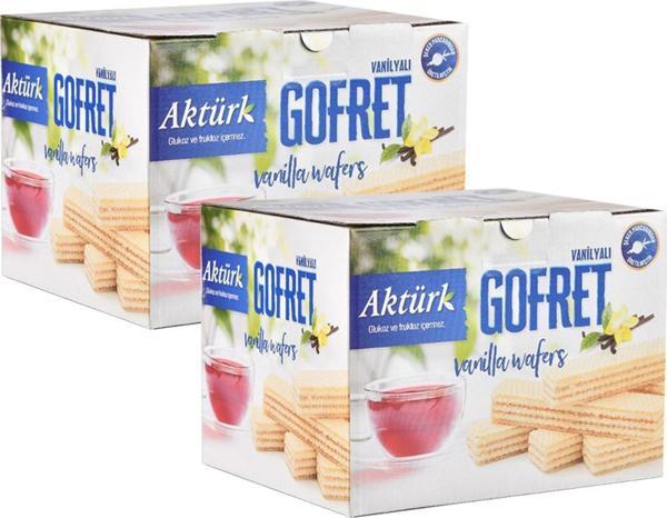 Aktürk Gofret Vanilyalı 800 gr x 2 Kutu - Image 1