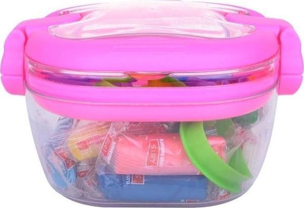 Lets Oyun Hamuru Çift Saplı Kova 12x20 GR 20 Parça  L8656 - Image 1