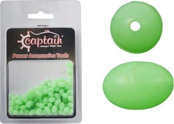 Captain Glow Boncuk Oval Çapari ve Takım Boncuğu 100'lü Paket 10 mm - Image 1