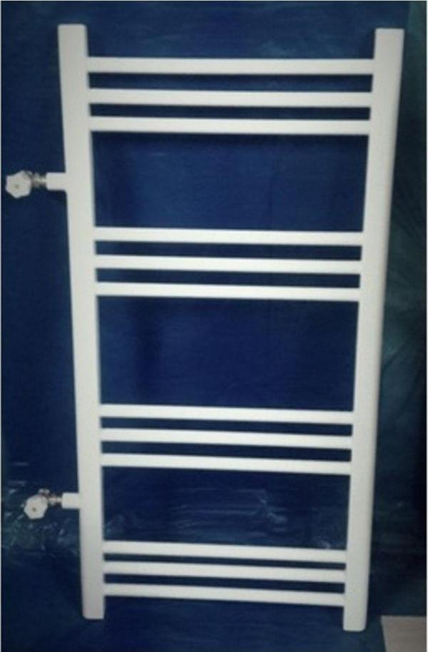 Simaş Havlupan 50 x 100 Beyaz 12 Boru Yandan Girişli Aks 55Cm 2 Adet Vanası - Image 1