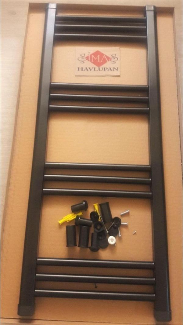 Simaş Havlupan 500 x 900 12 Borulu Siyah Havlupan+ 2 Adet Vanası Siyah - Image 1