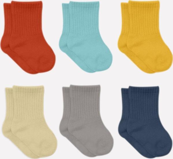 Bistyle 6'lı Bebek Çorabı 6011 - Image 1