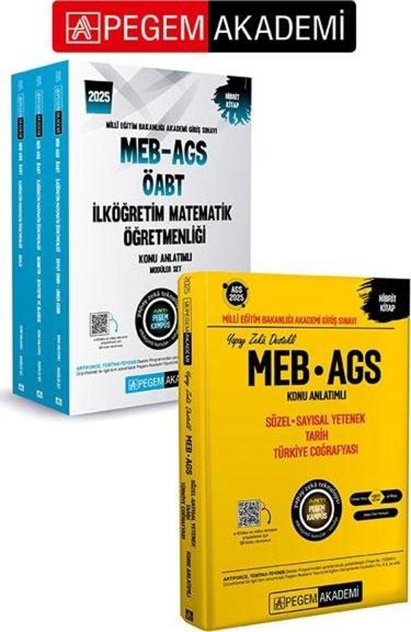 PEGEM AKADEMİ 2025 KPSS ÖABT İlköğretim Matematik Konu Anlatımlı (4 Kitap) + 2025 MEB - AGS Konu Anl - Pegem Akademi Yayıncılık - Image 1