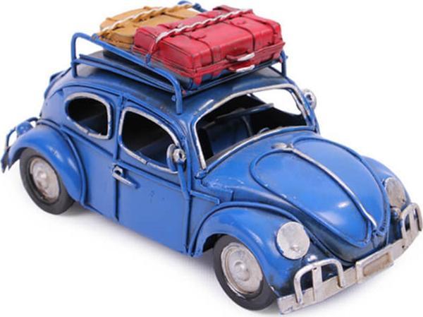 El Yapımı Eskitilmiş Metal Araba Volkswagen-1210A-5492S Model-M206-2 - Image 1