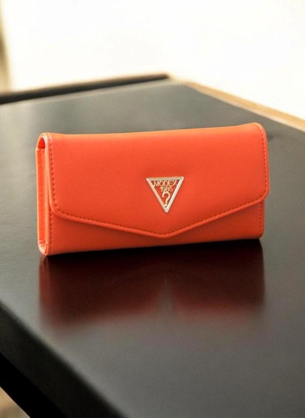 Lederax Suni Deri Turuncu Cüzdan Telefon Bölmeli LD522 - Image 1