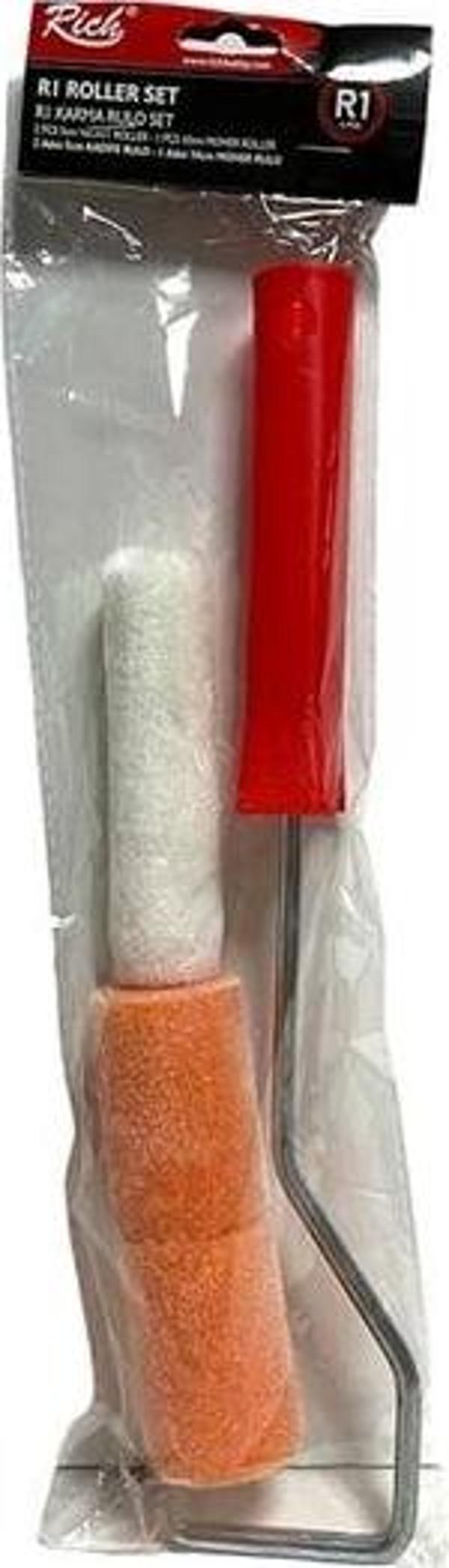 Rich R1 Karma Rulo Set (2 adet 5cm Kadife Rulo, 1 adet 10cm Moher Rulo) / 17465 - Image 1