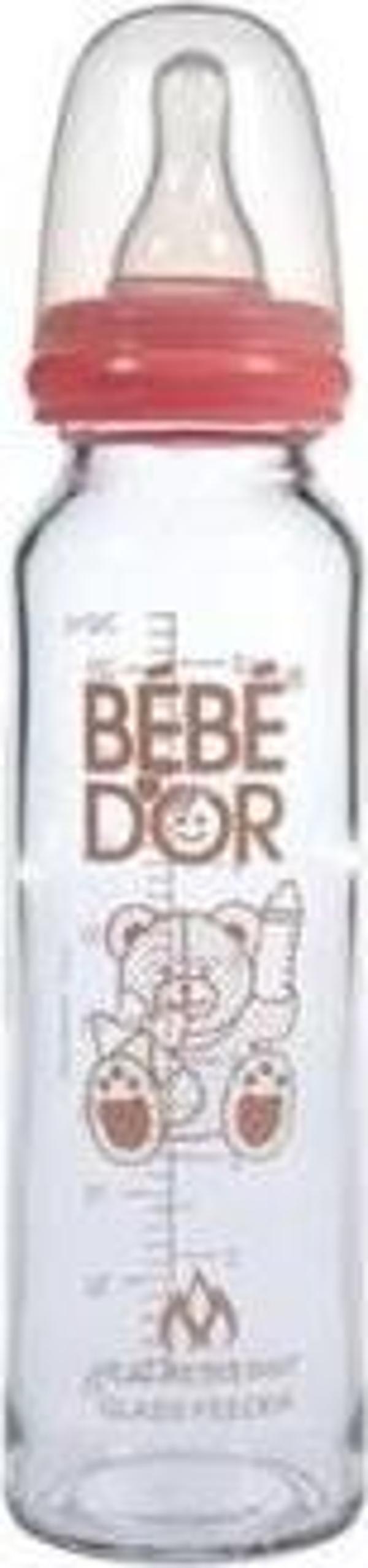 Orta Akış Isıcam Biberon (250 ml) / Pembe - Image 1