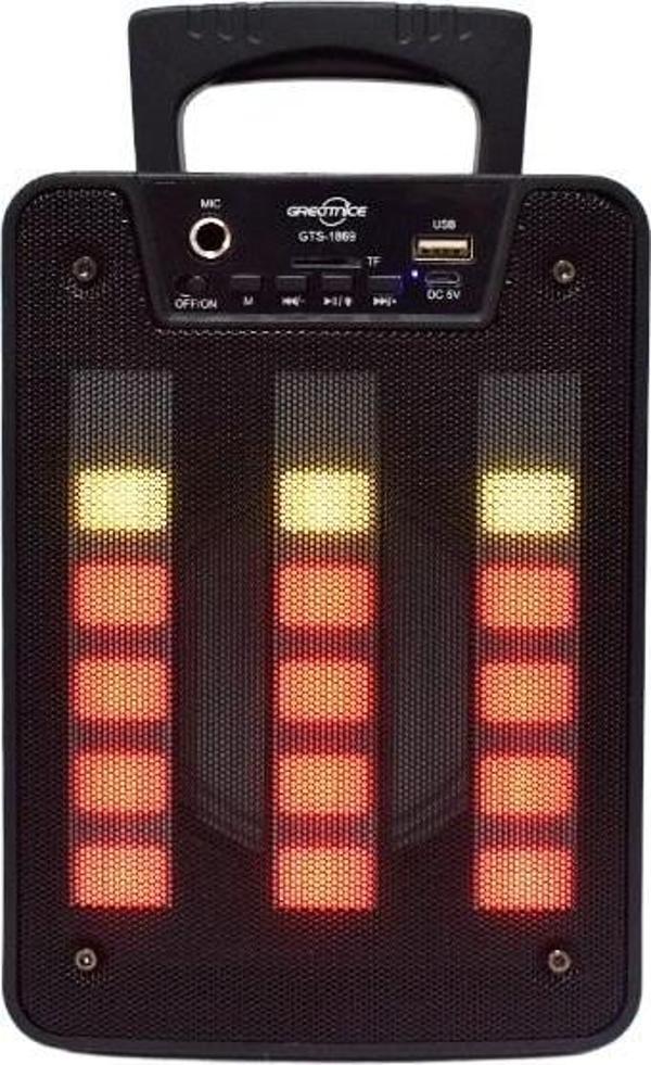 Polygold Greatnice GTS1869 Mikrofonlu 4 İnç Radyolu Rgb Ledli Bluetooth Hoparlör - Image 1