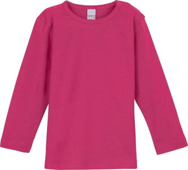 Lovetti Fuşya Basic Kışlık Çıtçıtlı Uzun Kollu Bebek Tişört - Image 1