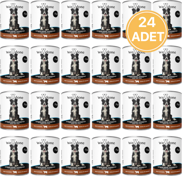 Welldone Dana Etli Yetişkin Köpek Konservesi 415 Gr (24 Adet) - Image 1
