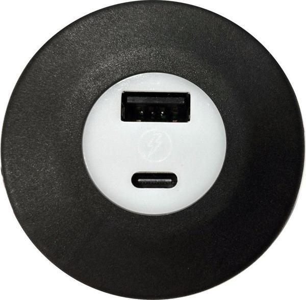Yeo Usb & Typ-c Işıklı Araç Şarj Soketi 12-24v 2,4a - Image 1