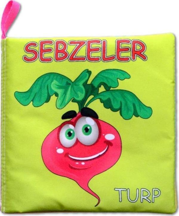 Tox Sebzeler Sessiz Kumaş Kitap T113 - Bez Kitap , Eğitici Oyuncak ,Yumuşak ve Hışırtılı - Image 1