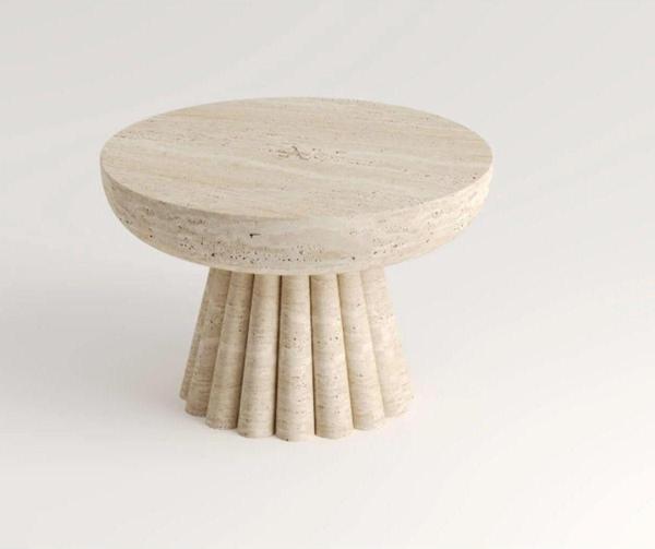 Miarik Design Traverten Mors Orta Sehpa - Image 1