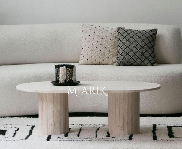 Miarik Design Traverten Orta Sehpa Zefia - Image 1