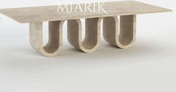 Miarik Design Traverten Vivot Orta Sehpa - Image 1