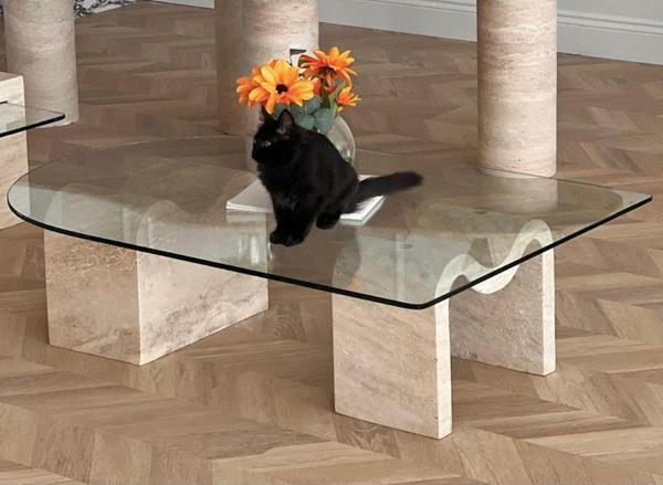Miarik Design Traverten Vivs Orta Sehpa - Image 1