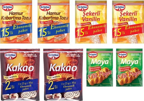 Dr.Oetker Vanilya-Kabartma Tozu-Maya-Kakao Ekonomik Paket - Image 1