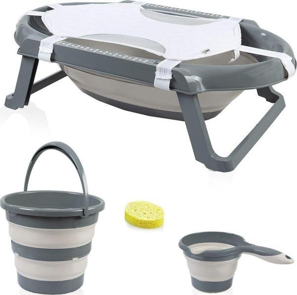 Babyjem Katlanır Banyo Seti Gri - Image 1