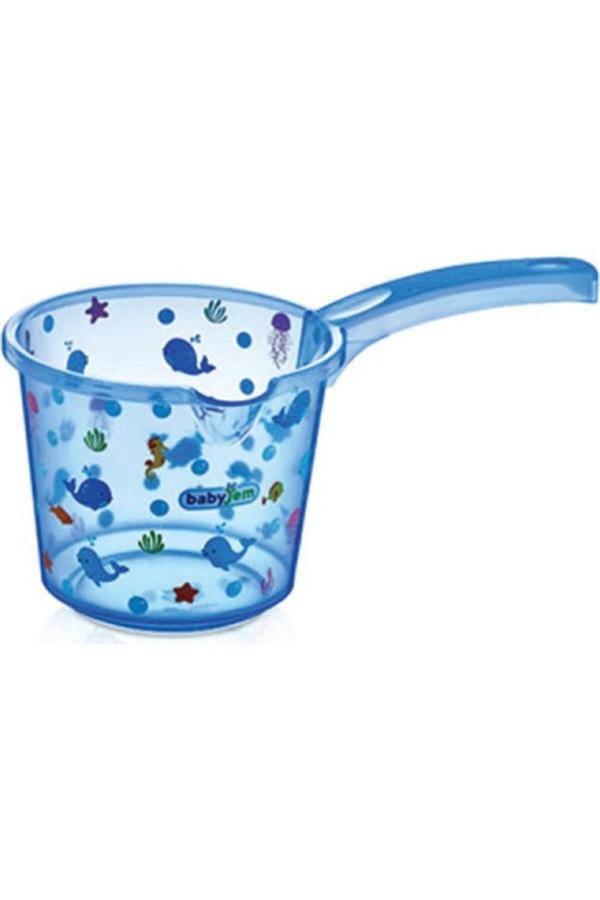 Babyjem Bebek Banyo Maşrapası Şeffaf Desenli (Pembe,Mavi,Beyaz) - Image 1