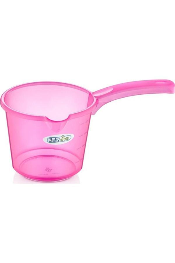 Babyjem Bebek Banyo Maşrapası Şeffaf Pembe - Image 1