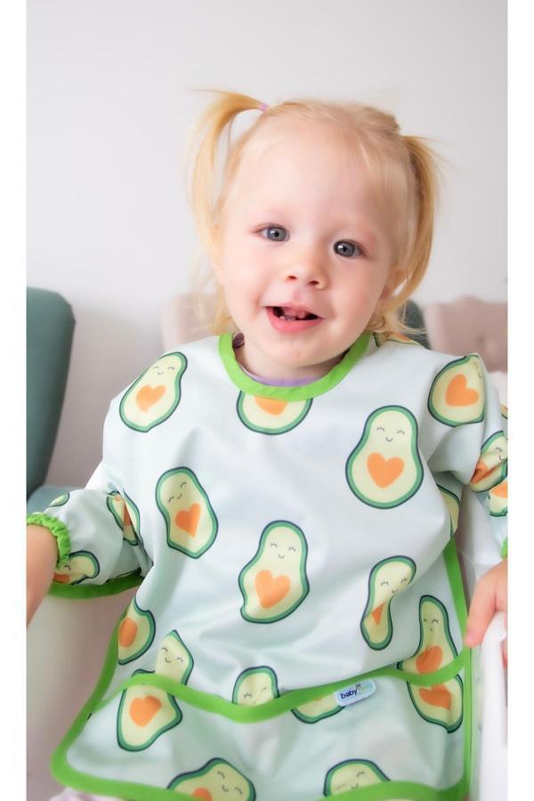 Babyjem Baskılı Blw Kollu Önlük Avakado Desen - Image 1