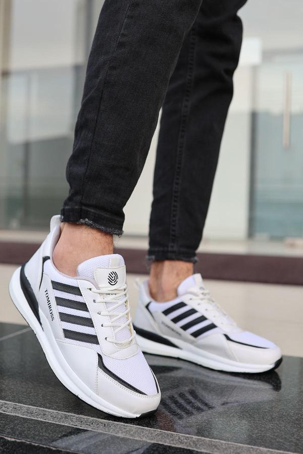 Terrexs Beyaz Beyaz Ortopedik Günlük Garantili Yürüyüş Koşu Sneaker Spor Ayakkabı TERREXS-1769 - Image 1