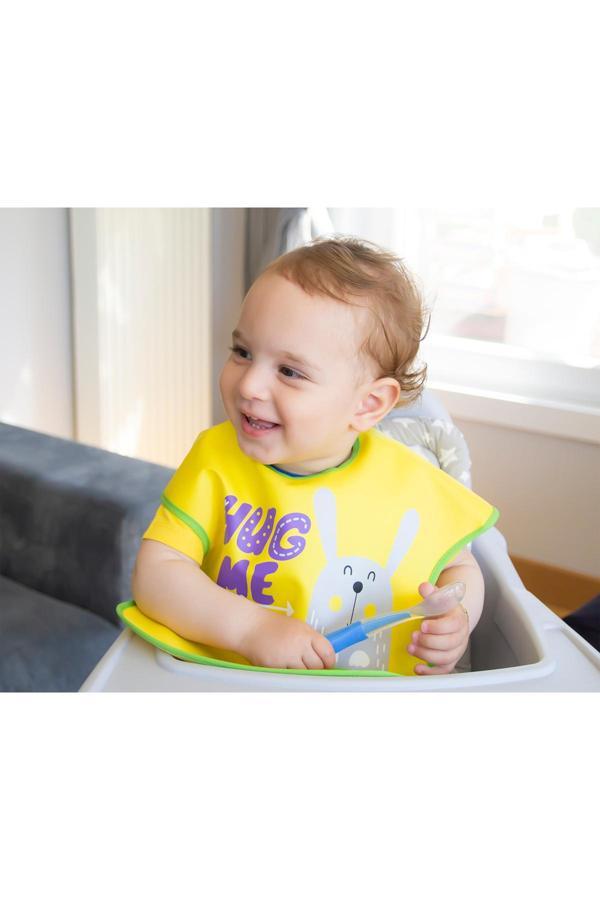 Babyjem Poli Muşamba Önlük Büyük Sarı - Image 1