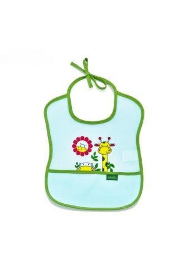 Babyjem Poli Muşamba Küçük Mama Önlüğü 030 Yeşil - Image 1