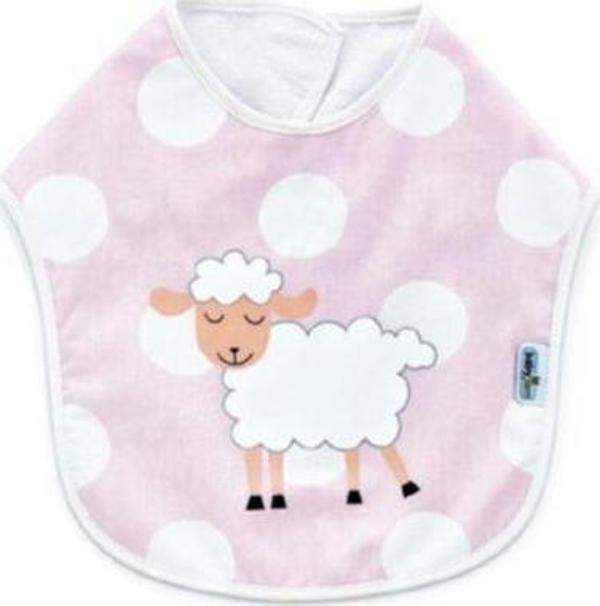Babyjem Puanli Baskili Mama Önlüğü Pembe - Image 1