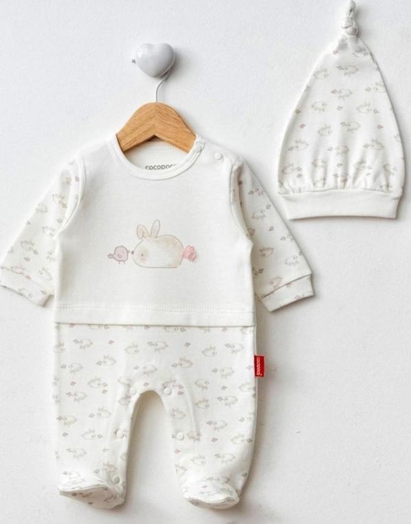 Cocopoco Şapkalı Bebek Tulumu 1072 - Image 1