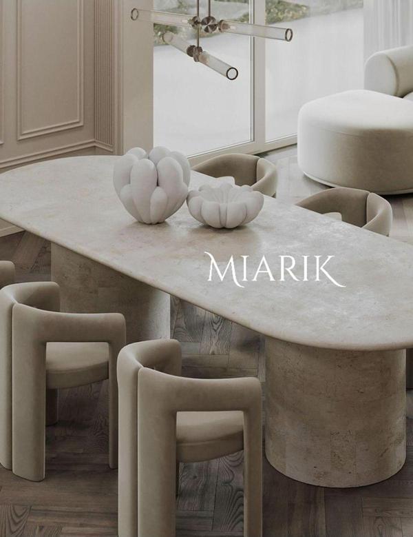 Miarik Design George Traverten Masa 190X90 - Image 1