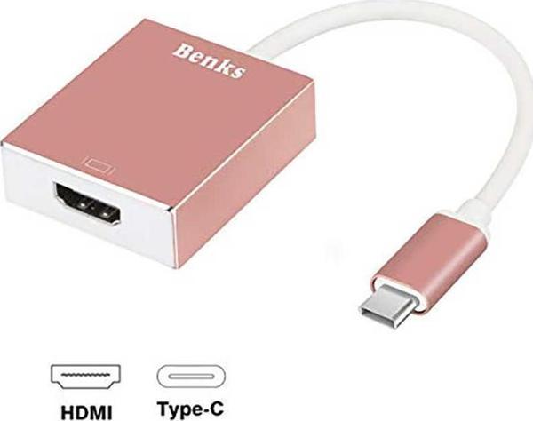 Benks Type-C to HDMI 4K Dönüştürücü Adaptör USB 3.1 10 Gbps - Image 1