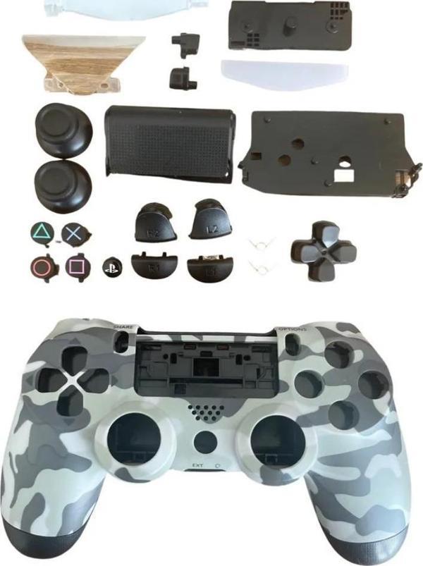 YUES Playstation 4 Uyumlu Kasa Joystick V1 Full Kasa Tuş Takımı Kamuflaj - Image 1