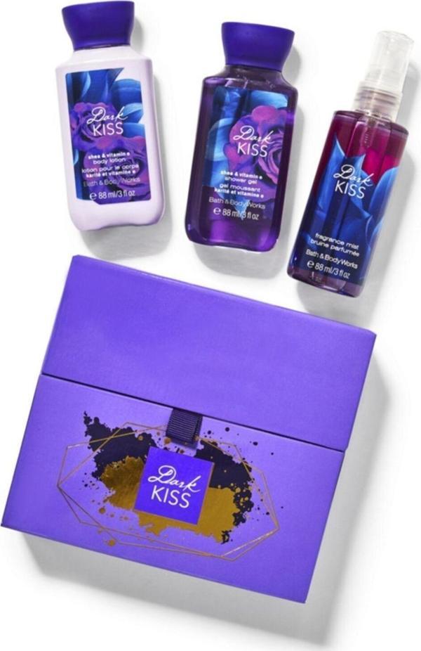 Bath & Body Works Dark Kiss Seyahat Boyu Hediye Seti   - Image 1