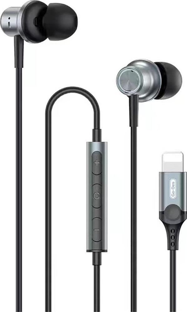 Go-Des GD-EP313 Kulakiçi Kablolu Lightning Tak Çalıştır Stereo Kulaklık - Image 1