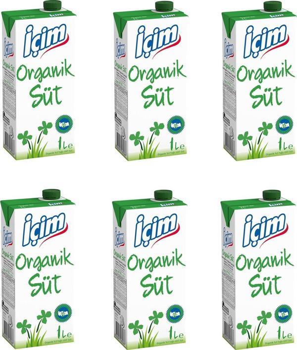 İçim Organik Süt 1 Lt X 6 Adet - Image 1