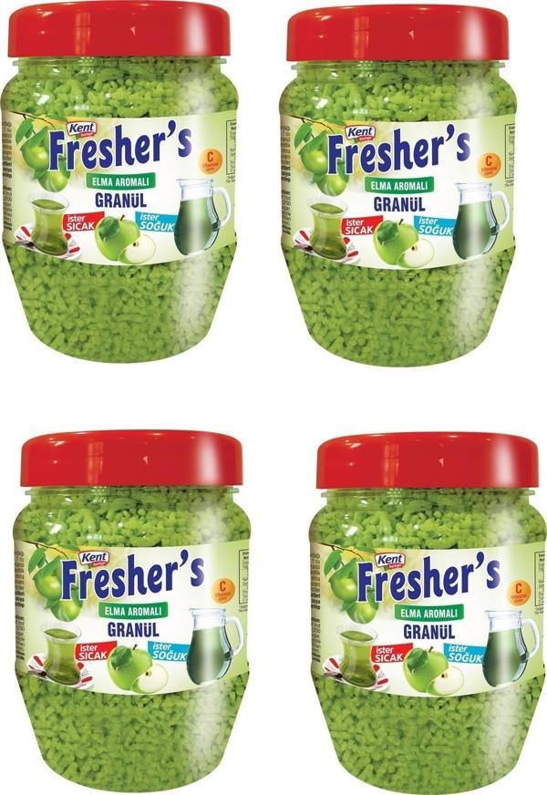 Kent Boringer Fresher's Elma Aromalı Granül İçecek 300 Gr X 4 Adet - Image 1