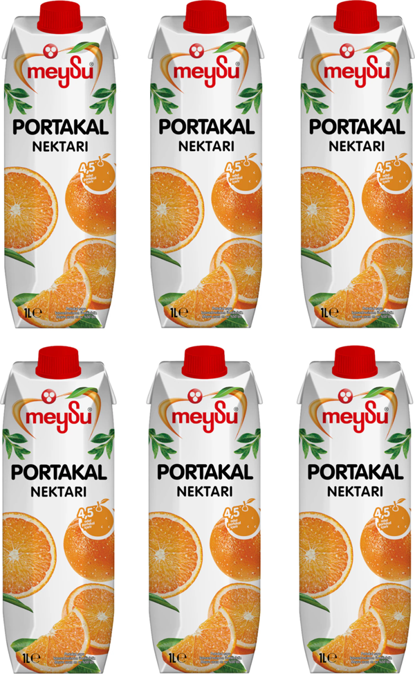 Meysu Portakal Nektarı 1 Lt X 6 Adet - Image 1