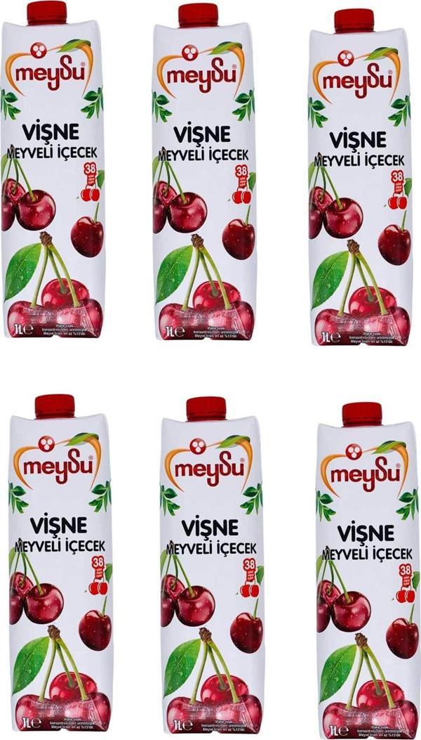 Meysu Vişne Meyveli İçecek 1 Lt X 6 Adet - Image 1