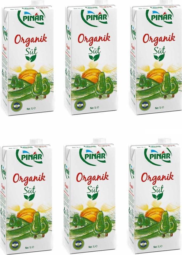 Pınar Organik Süt 1 Lt X 6 Adet - Image 1